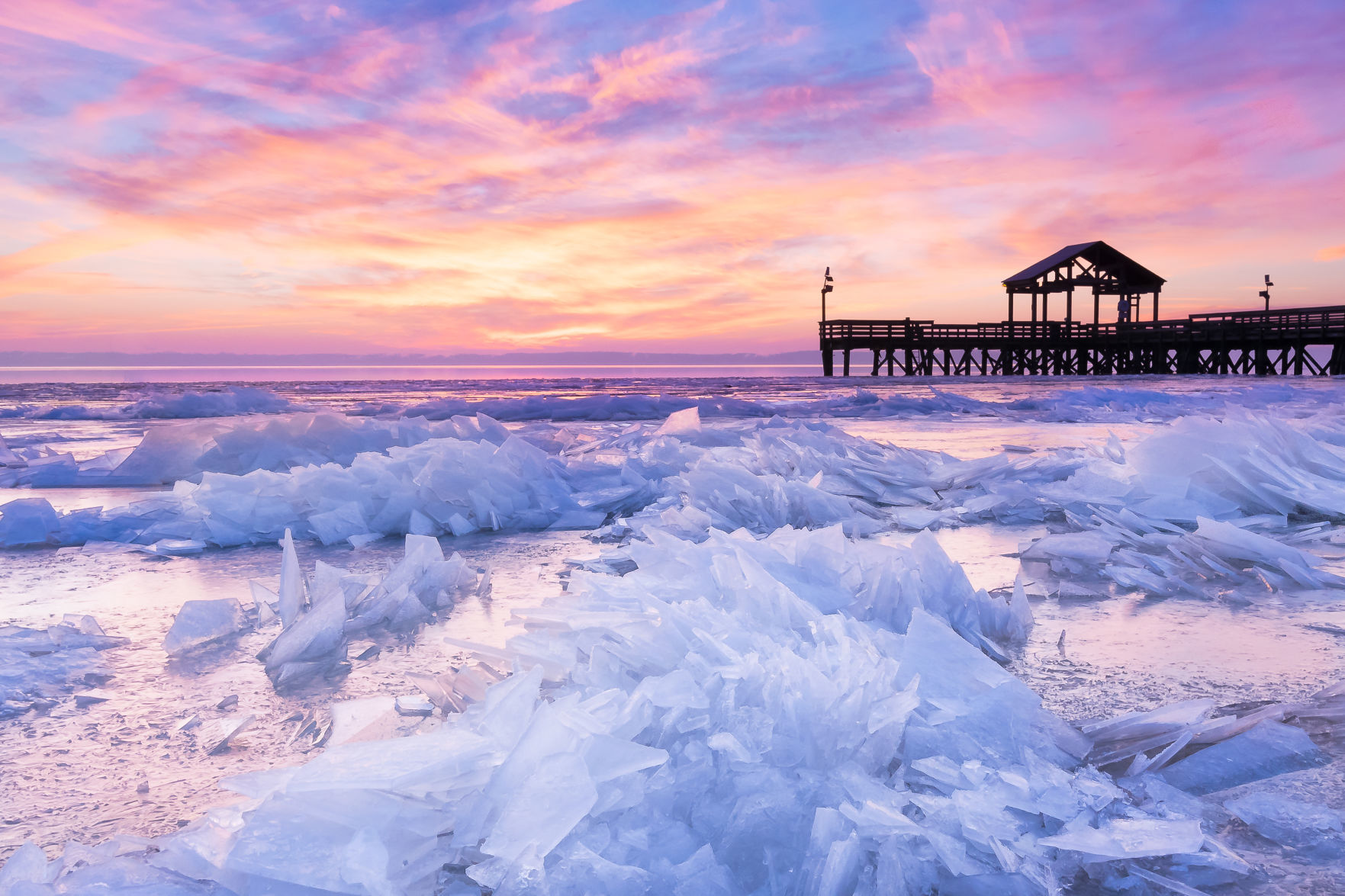 Rivers & Waterways: Fire and Ice Photographer: Theresa Rasmussen of Fredericksburg Location: Leesylvania State Park in Prince William County